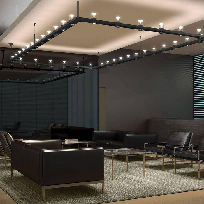 Votives™ LED Linear Pendant Light in living room.