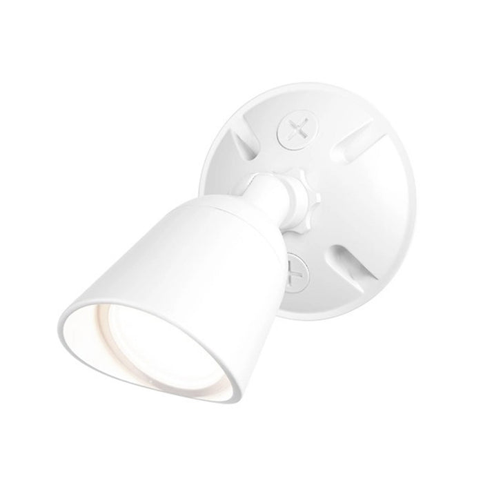 Endurance LED Spot Outdoor Wall Light in Architectural White.