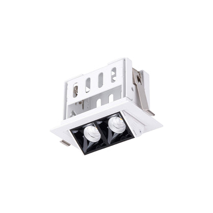 Multi Stealth Adjustable Trim LED Recessed Light in Black/White (4W/45-Degree).