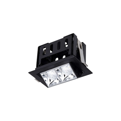 Multi Stealth Adjustable Trim LED Recessed Light in Chrome/Black (4W/45-Degree).