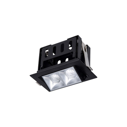 Multi Stealth Adjustable Trim LED Recessed Light in Haze/Black (4W/45-Degree).