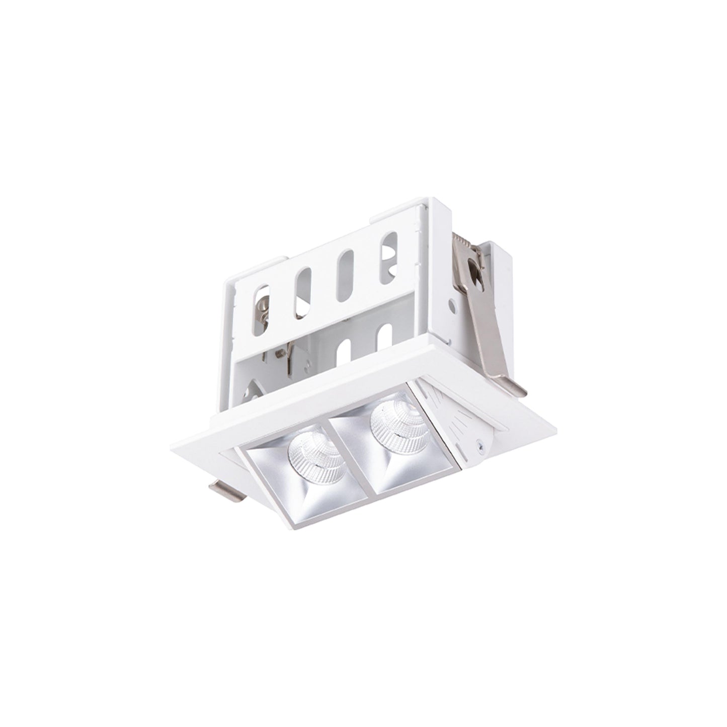 Multi Stealth Adjustable Trim LED Recessed Light in Haze/White (4W/45-Degree).