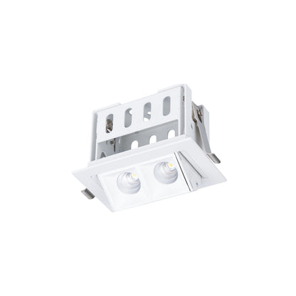 Multi Stealth Adjustable Trim LED Recessed Light in White/White (4W/45-Degree).