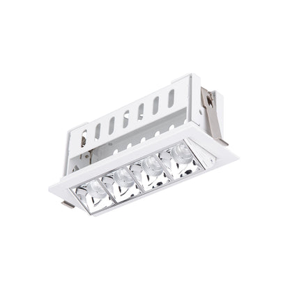 Multi Stealth Adjustable Trim LED Recessed Light in Chrome/White (3.5W/45-Degree).