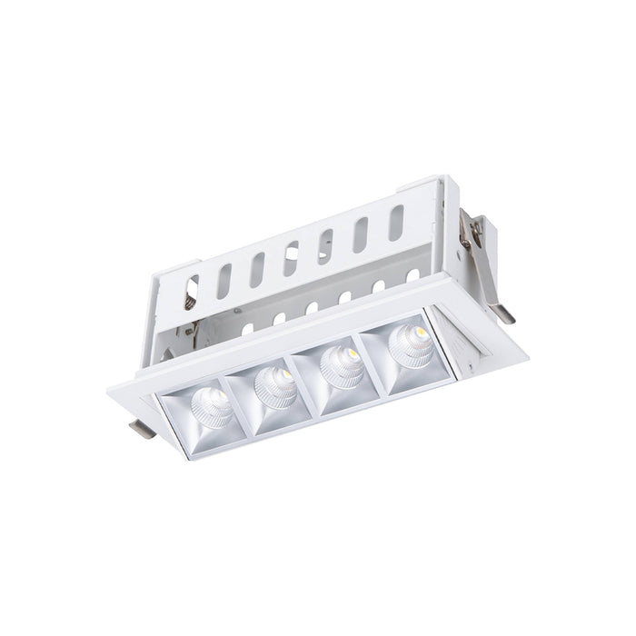Multi Stealth Adjustable Trim LED Recessed Light in Haze/White (3.5W/45-Degree).