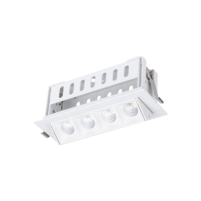 Multi Stealth Adjustable Trim LED Recessed Light in White/White (3.5W/45-Degree).