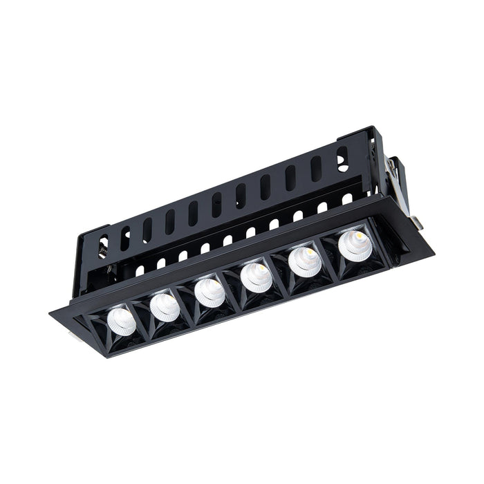Multi Stealth Adjustable Trim LED Recessed Light in Black/Black (3.3W/45-Degree).