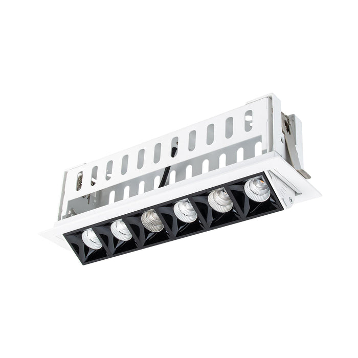 Multi Stealth Adjustable Trim LED Recessed Light in Black/White (3.3W/45-Degree).