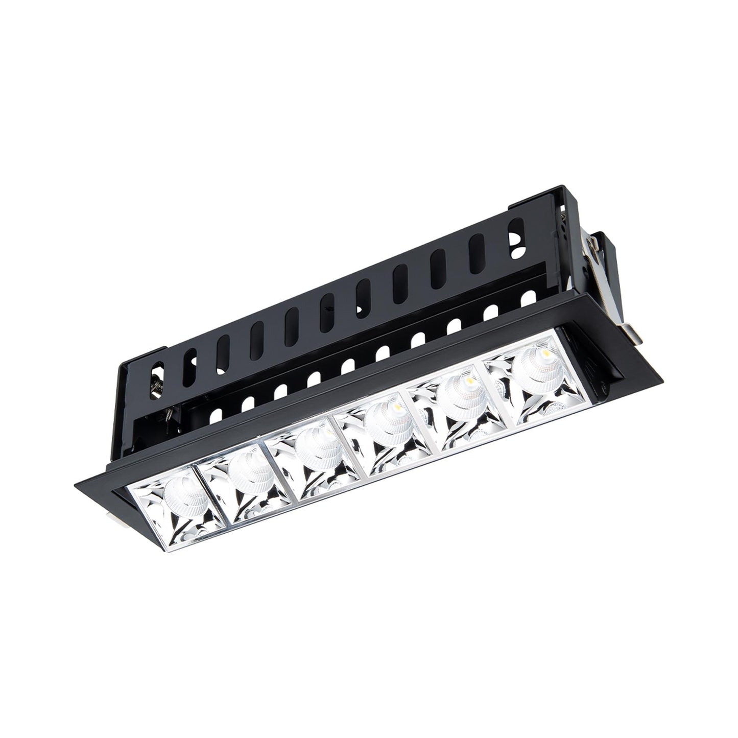 Multi Stealth Adjustable Trim LED Recessed Light in Chrome/Black (3.3W/45-Degree).