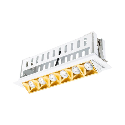 Multi Stealth Adjustable Trim LED Recessed Light in Gold/White (3.3W/45-Degree).