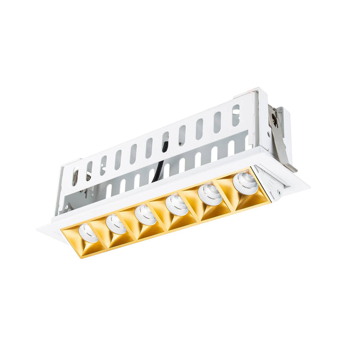 Multi Stealth Adjustable Trim LED Recessed Light in Gold/White (3.3W/45-Degree).