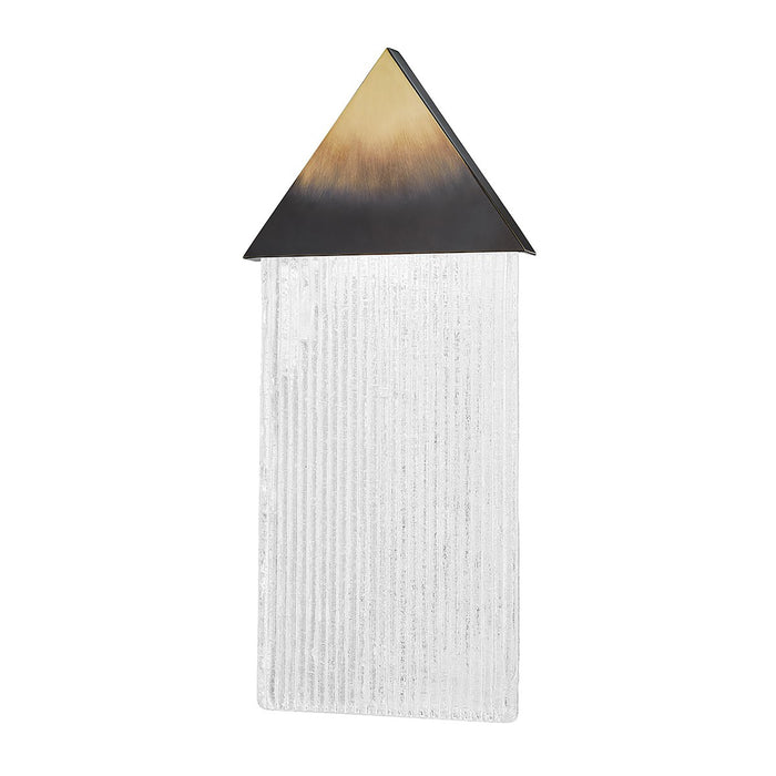 Walden LED Wall Light in Triangle/Gradient Brass.