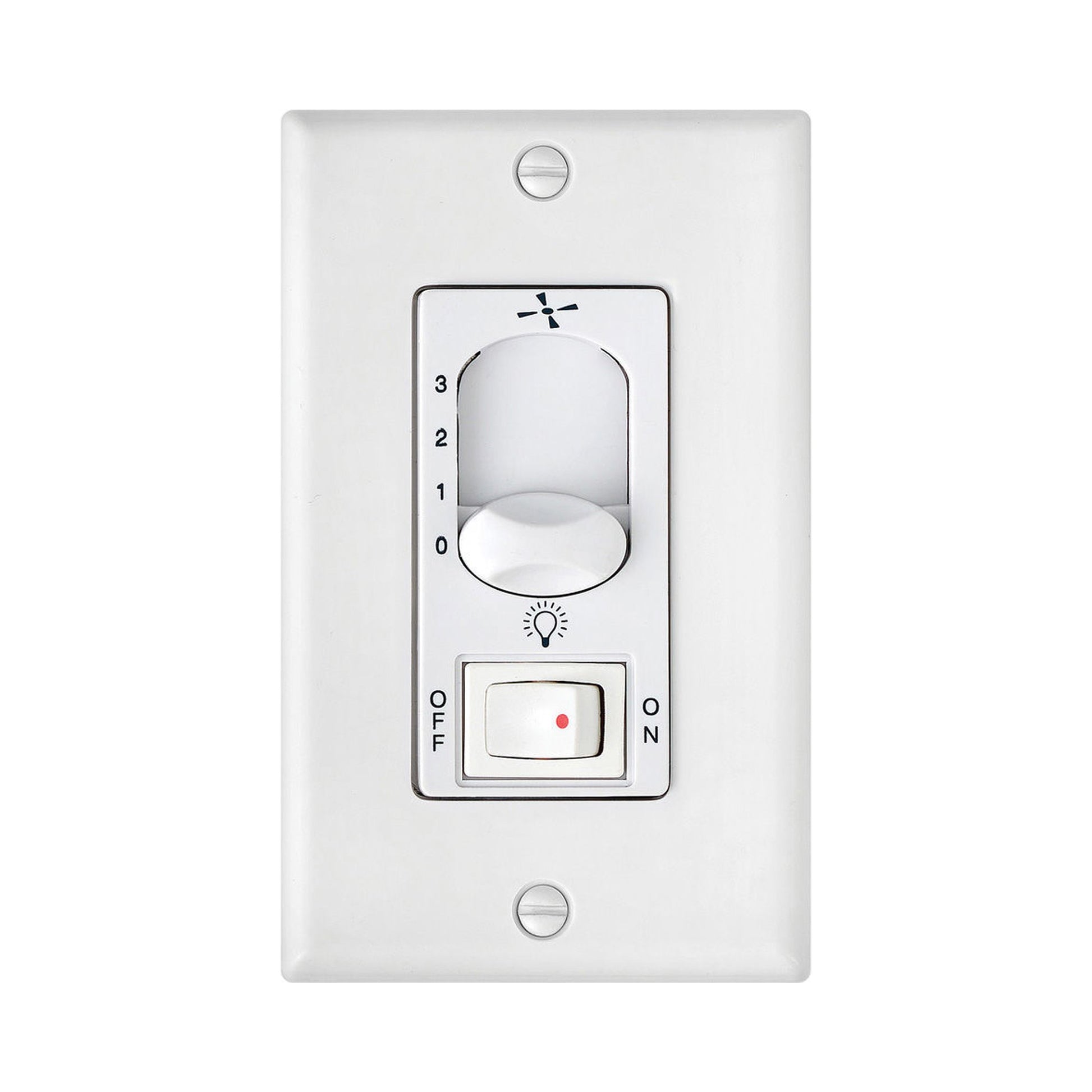 Wall Control in On/Off Switch/White (3-Speed).