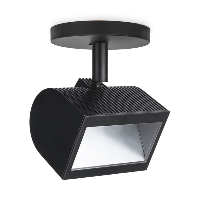 Wall Wash LED Monopoint Spot Light in Black.
