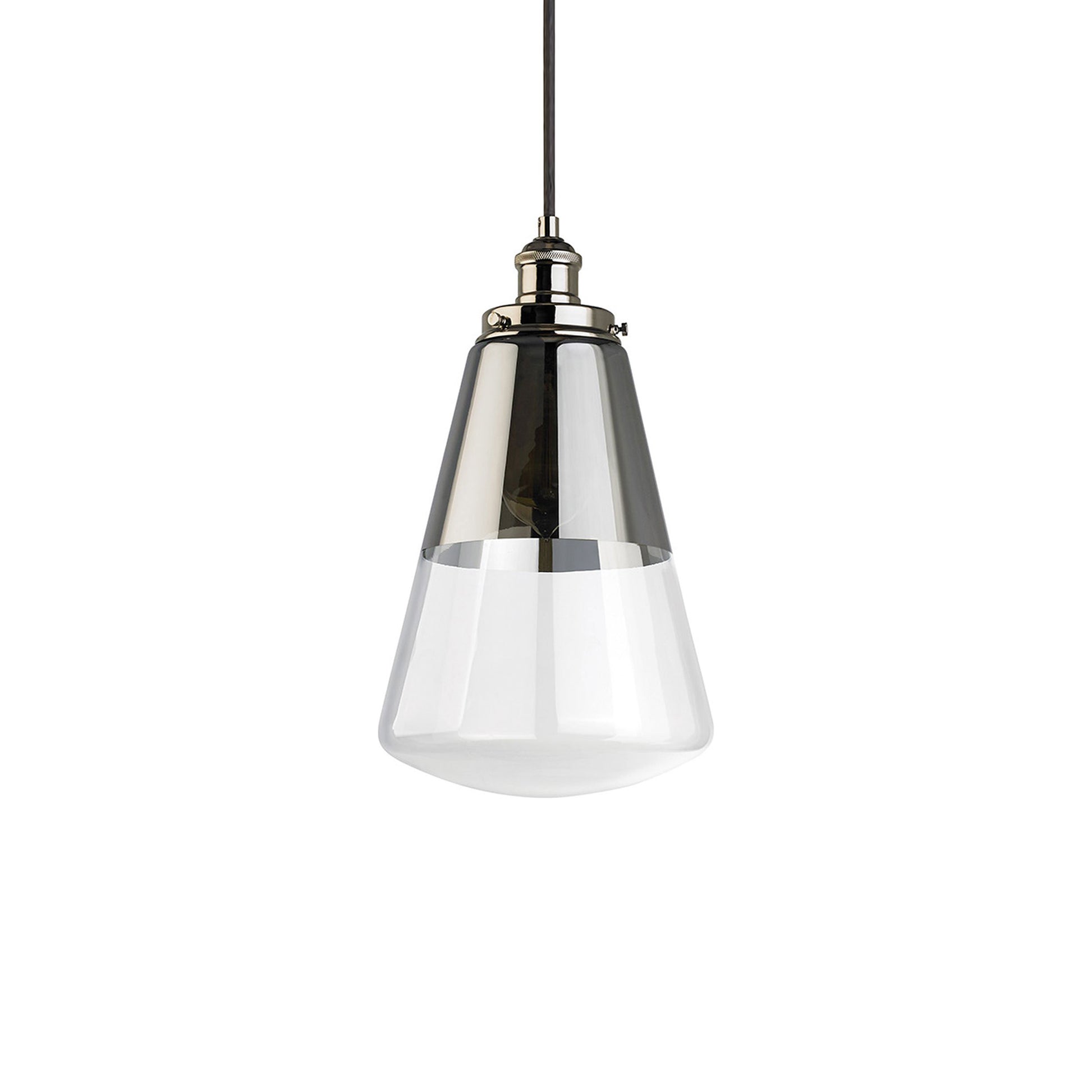 Waveform Pendant Light in Polished Nickel (Large).