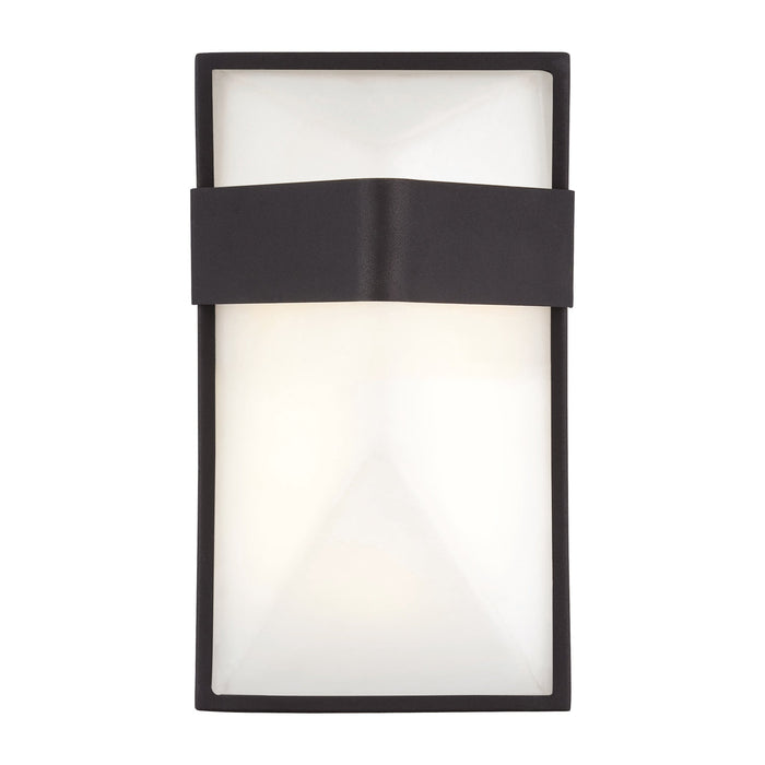 Wedge Outdoor LED Wall Light in Coal (Small).