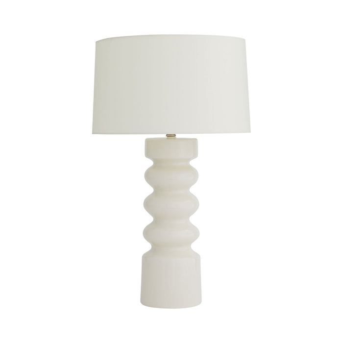 Wheaton Table Lamp in White Crackle.