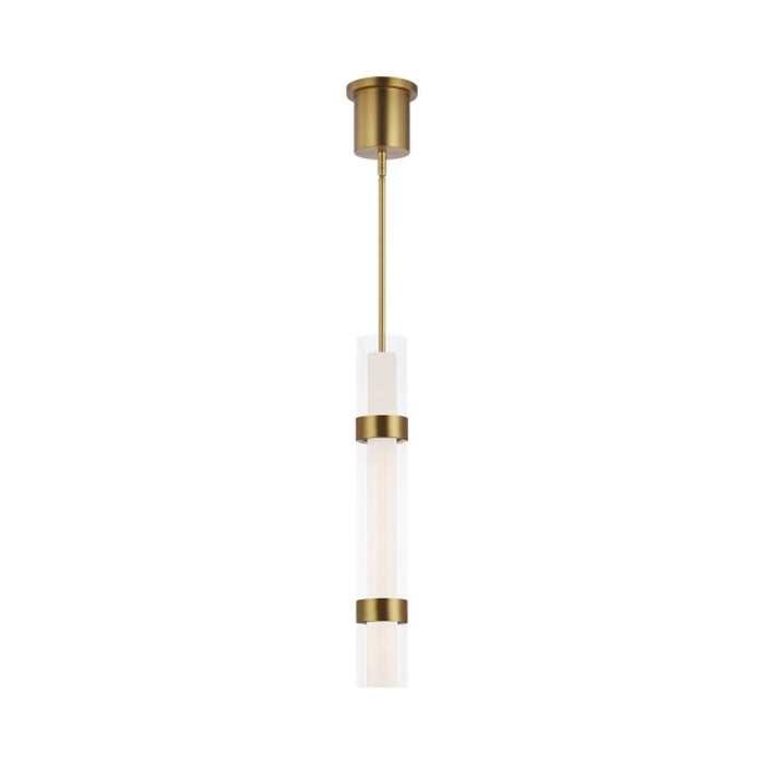 Wit LED Pendant Light in Aged Brass (3-Glass).