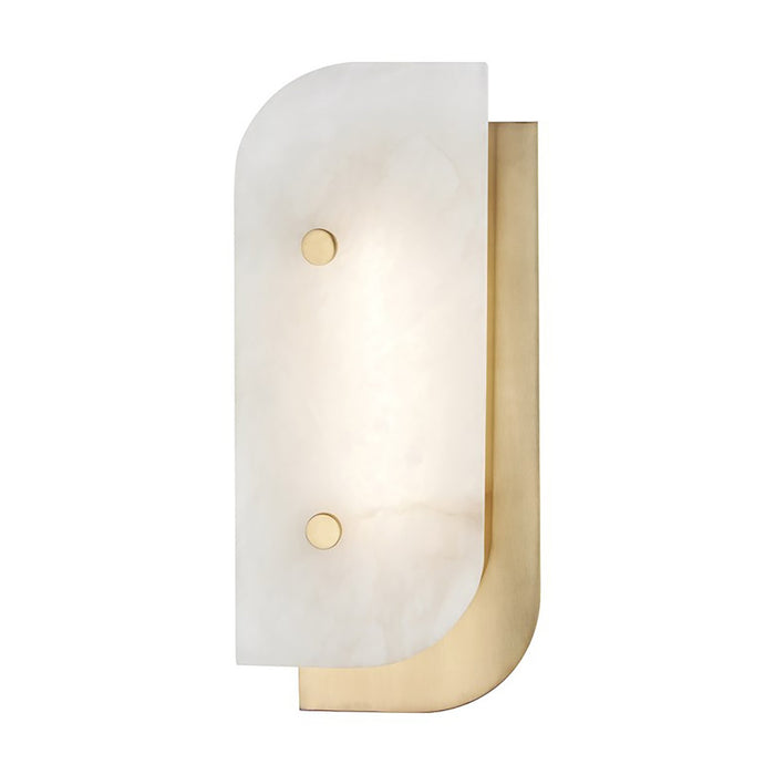 Yin and Yang LED Wall Light in Aged Brass.