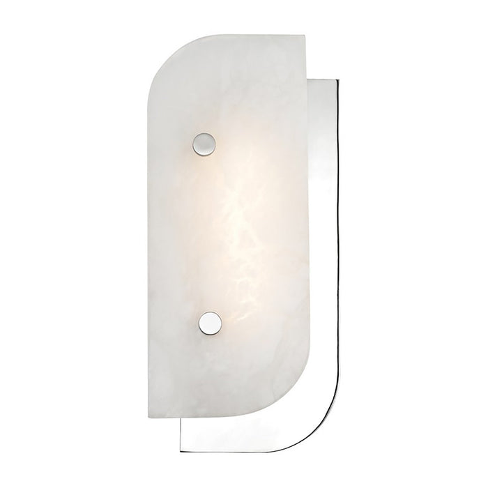 Yin and Yang LED Wall Light in Small/Polished Nickel.