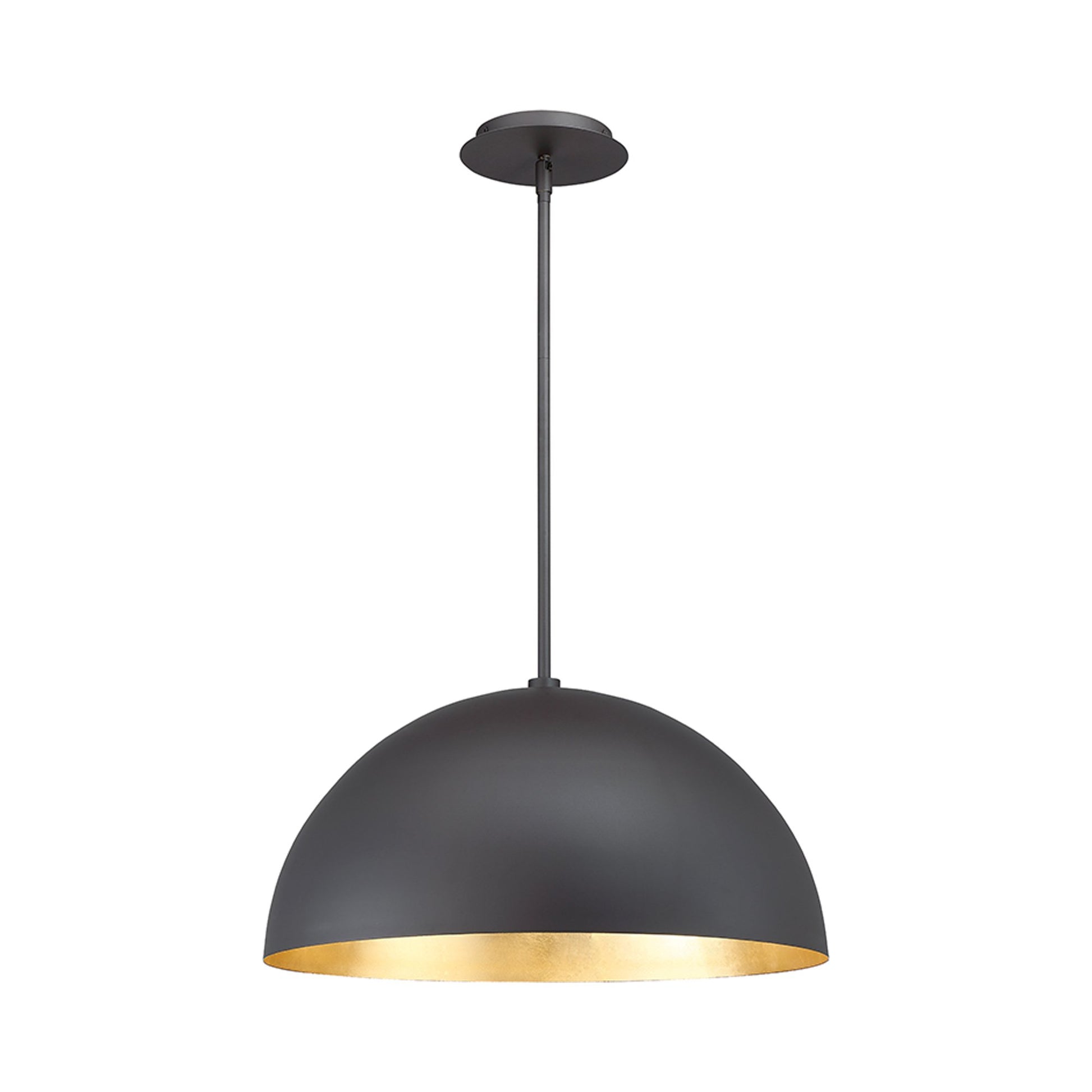 Yolo LED Pendant Light in Small/Gold Leaf/Bronze.