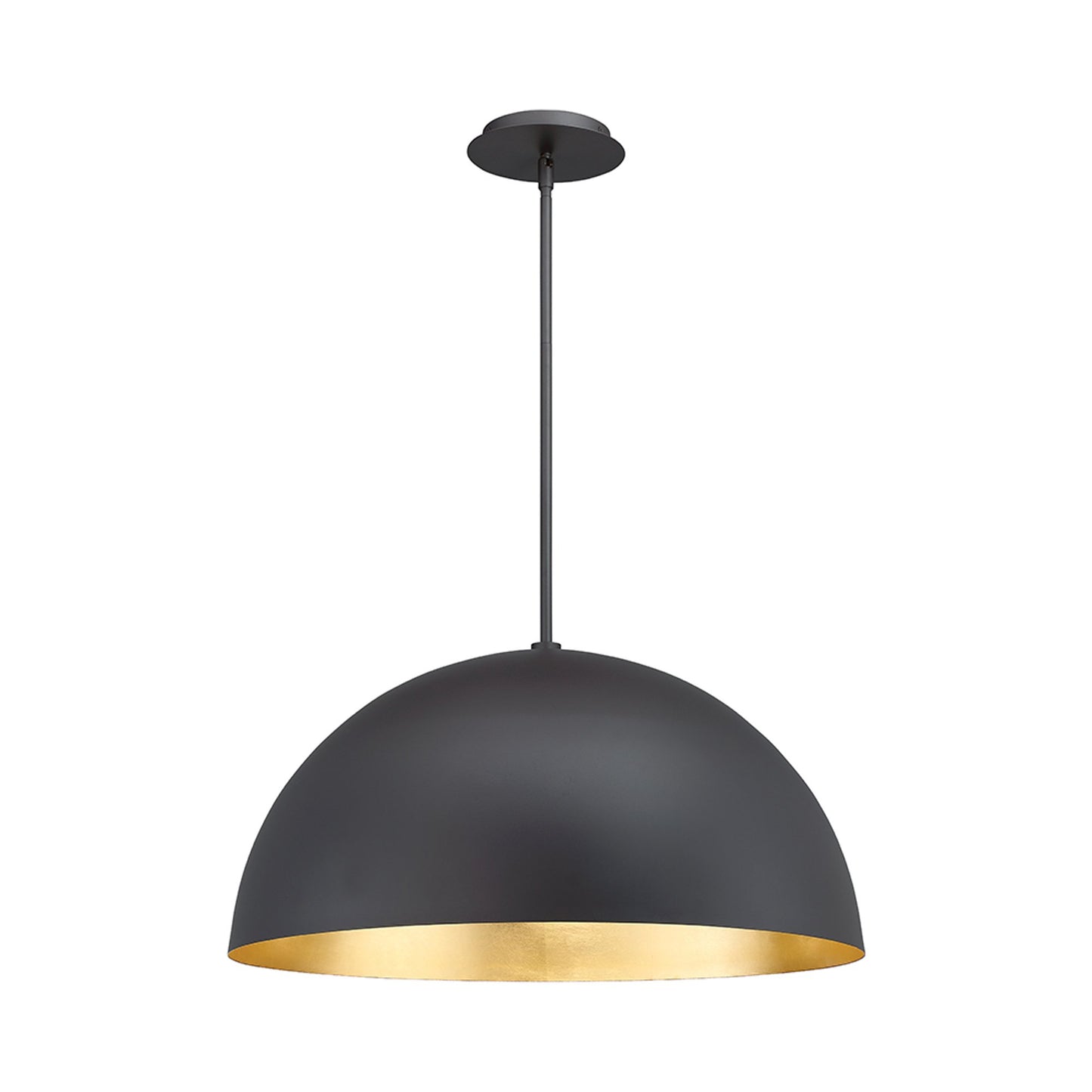 Yolo LED Pendant Light in Medium/Gold Leaf/Bronze.