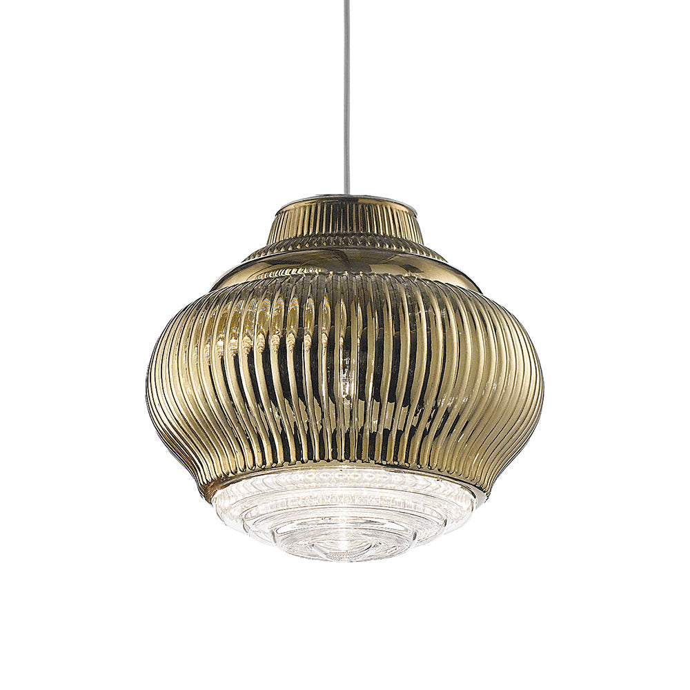 Bonnie Pendant Light in Antique Gold.