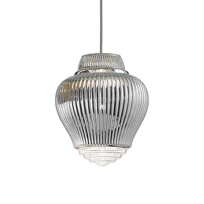 Clyde Pendant Light in Silver.