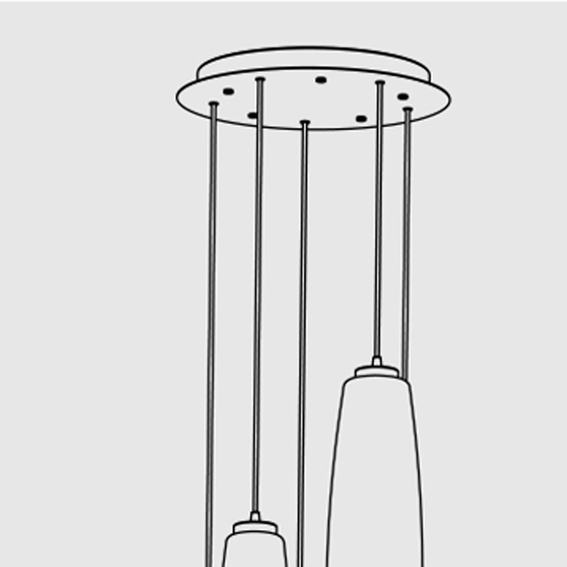 Multi-Light Round Canopy in Detail.