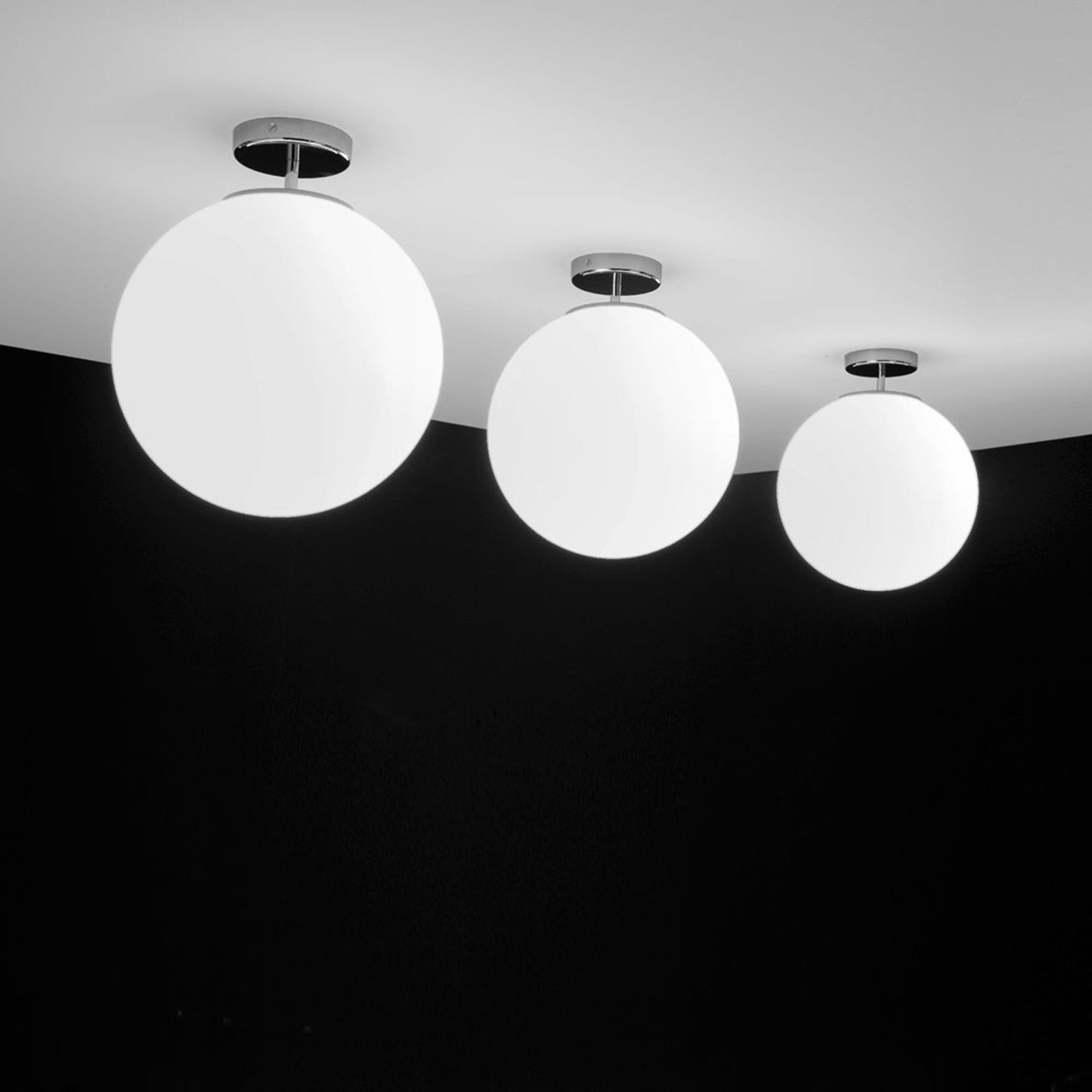 Sferis Semi Flush Mount Ceiling Light in Detail.