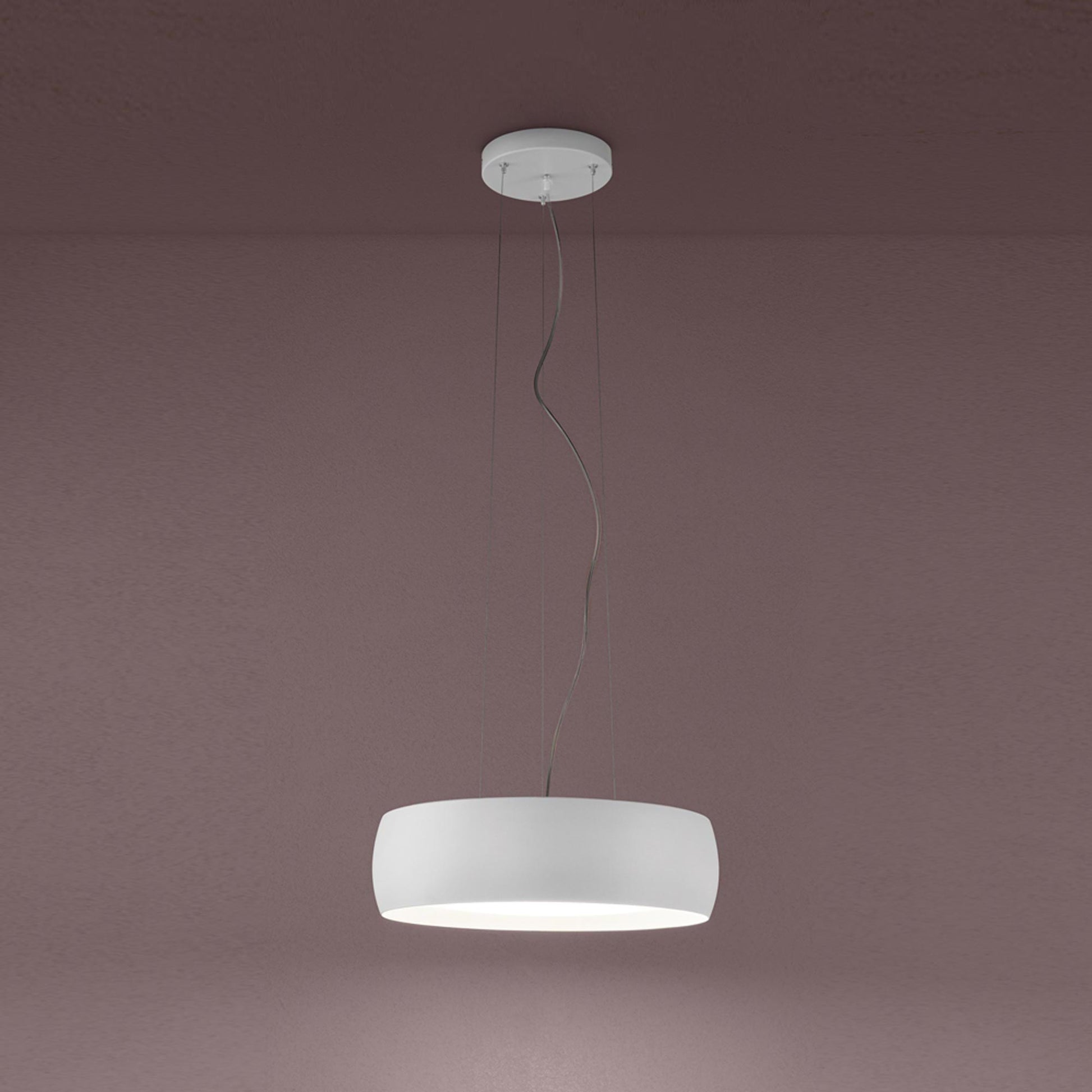 Treviso Pendant Light in White.