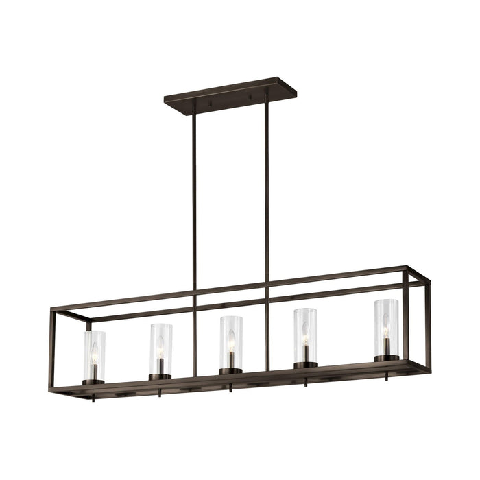 Zire Linear Pendant Light in Brushed Oil Rubbed Bronze.