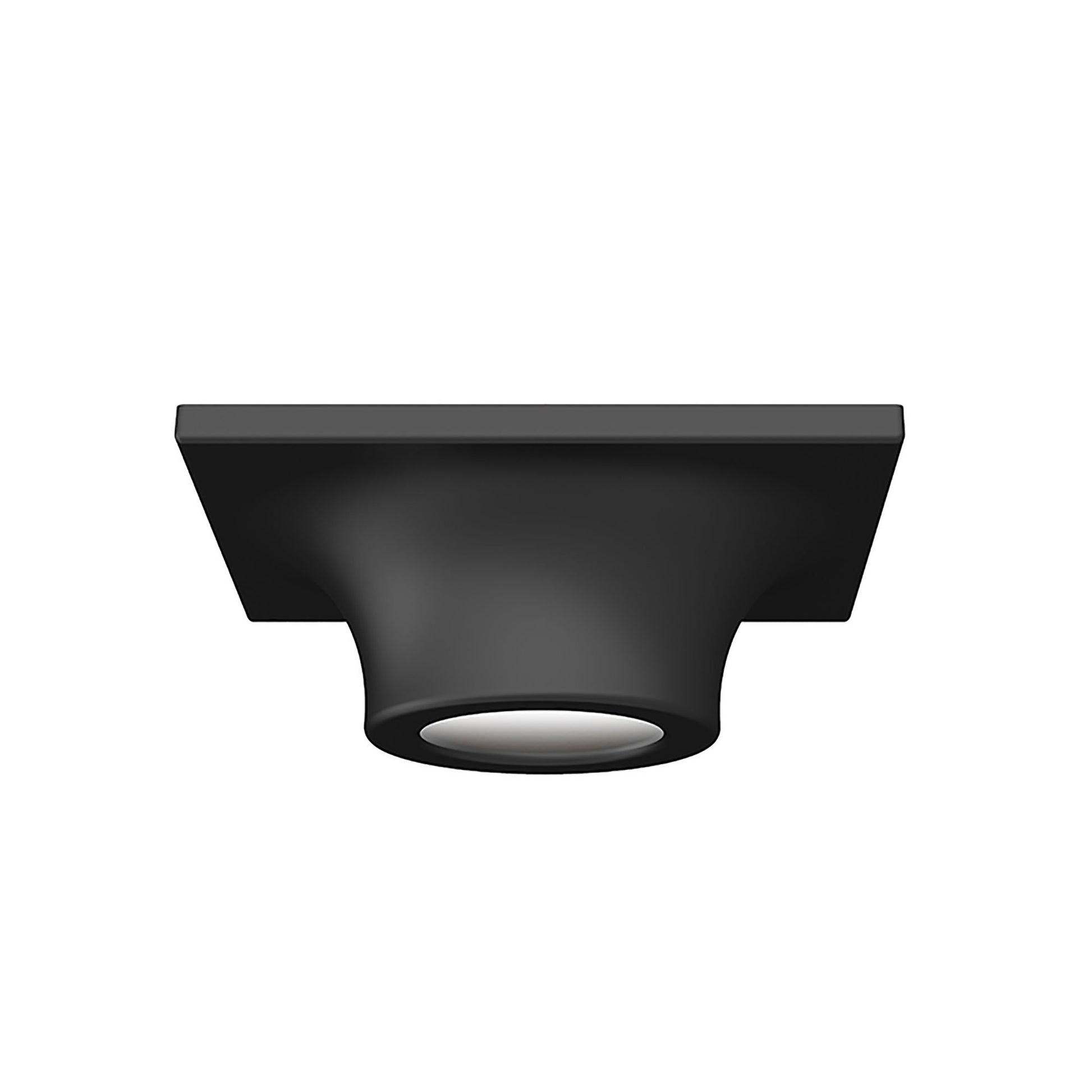 Zoom™ LED Flush Mount Ceiling Light in Satin Black.