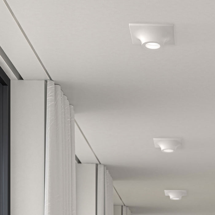 Zoom™ LED Flush Mount Ceiling Light in hallway.