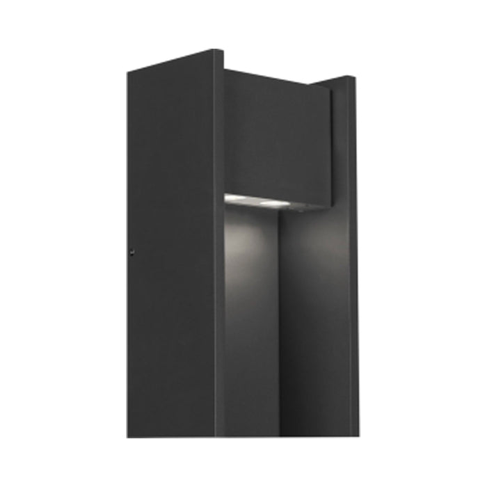 Zur 18 Outdoor LED Wall Light in Black.