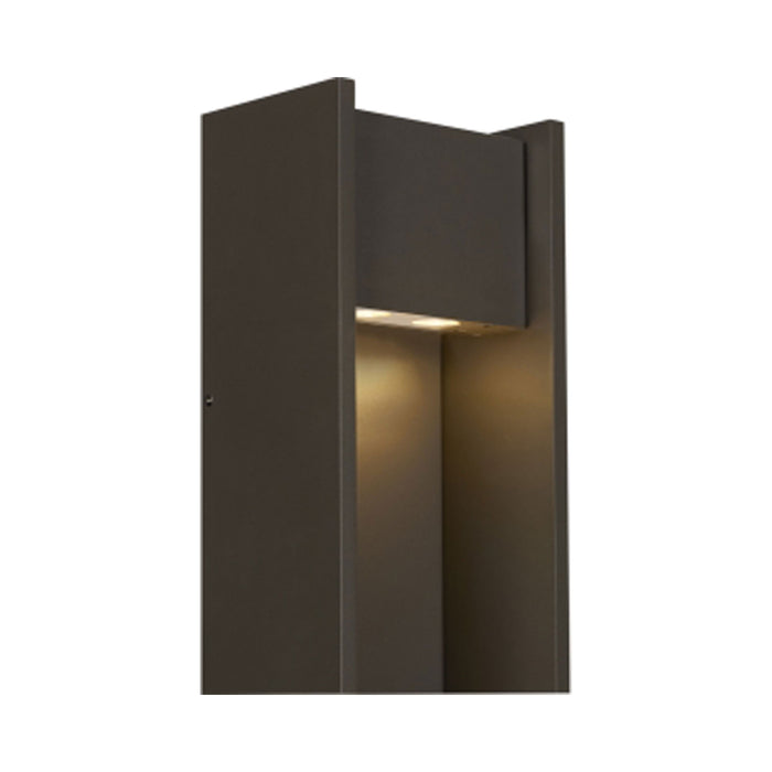 Zur 18 Outdoor LED Wall Light in Bronze.
